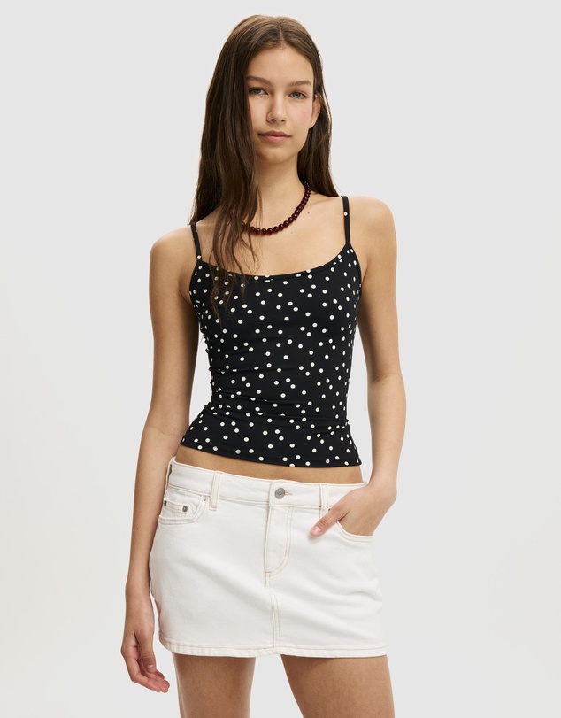 Cotton On - Micro Low Denim Skirt
