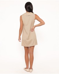 Petal & Pup - Newton Mini Dress - Taupe