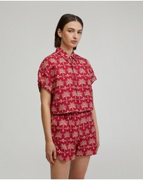 Oxford - Lottie Printed Crop Shirt