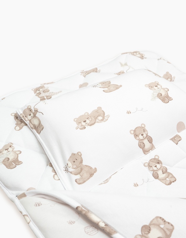 Living Textiles - Deluxe Nap Mat - Cuddly Bear