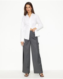 Dazie - Crest Stripe Trousers