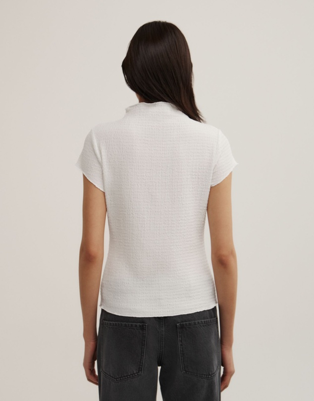 Witchery - High Neck Textured T-shirt