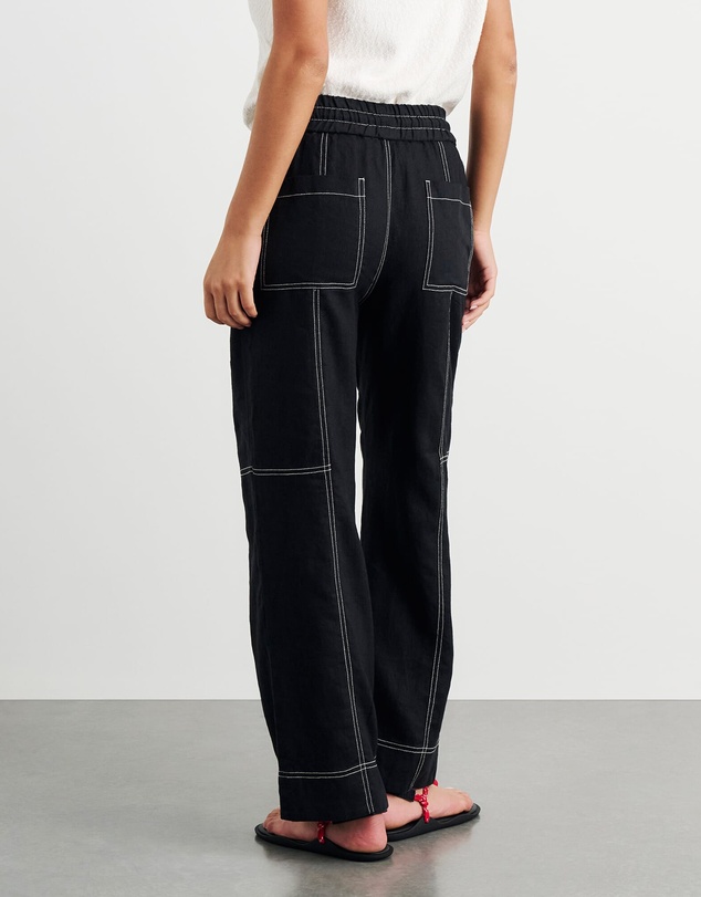 Jag - Sabine Linen Relaxed Leg Pant