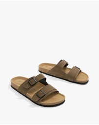 Country Road - Australian Made Suede Cork Slide