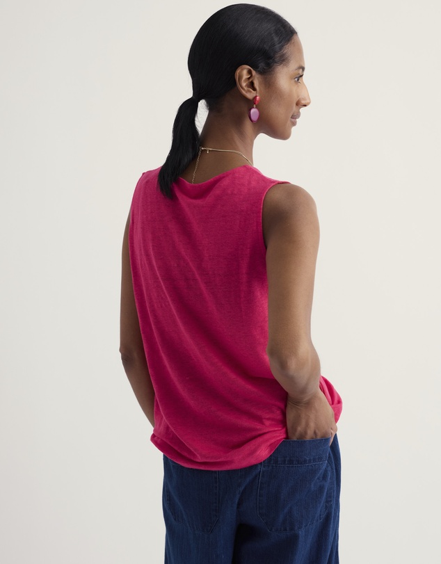 Seasalt - Carn Glaze Linen Button-Through Vest