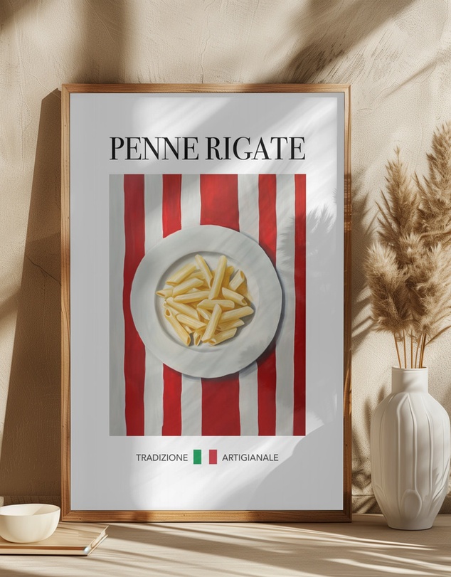 Olive et Oriel - Penne Rigate by Andreas Magnusson Art Print