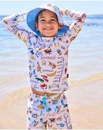 Kip&Co - Aussie Road Trip Yellow Beach Hat - Kids