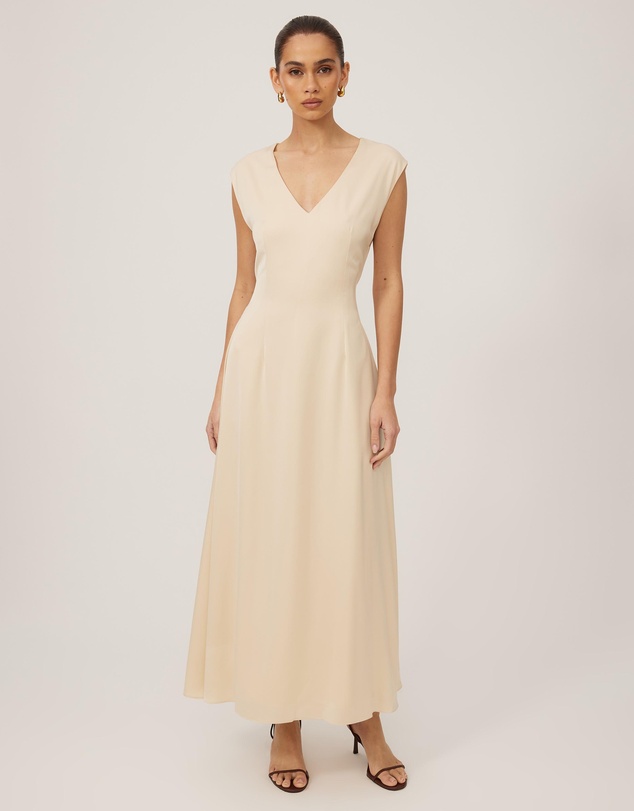 Tussah - V-Neck Midi Dress