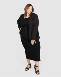 Love Your Wardrobe - Chelsea Rib Knit Midi Skirt