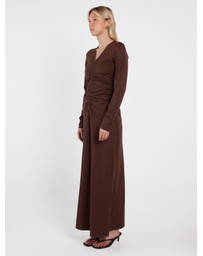 Sass - Abia Gathered Front Jersey Dress