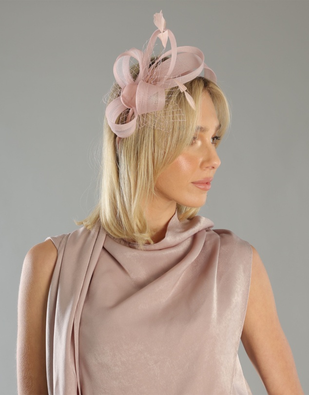 Morgan & Taylor - Kora Fascinator in Blush Pink