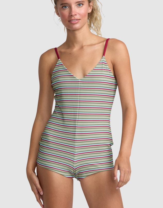 RVCA - Womens Aren Surf Suit One Piece Swimsuit