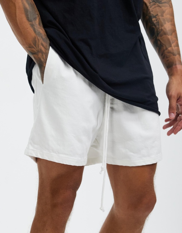 Surrounded By Ghosts - The Kyanite Denim Drawstring Shorts