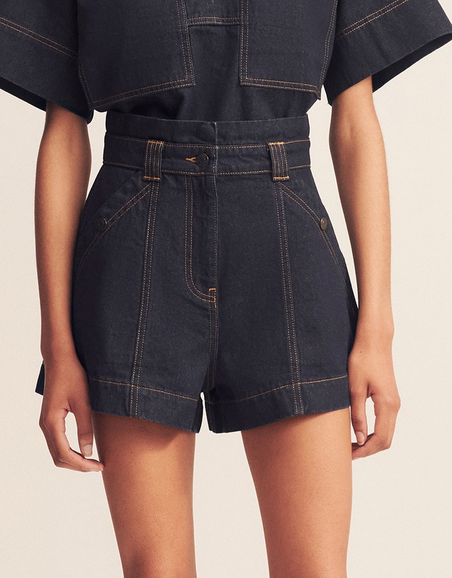 Shona Joy - Rita High Waisted Flared Shorts