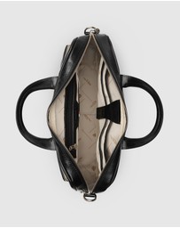 Republic of Florence - Pretoria Black Leather Laptop Briefcase