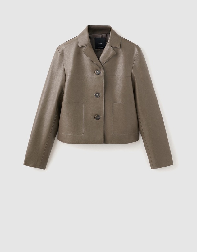 M.N.G - Faux-Leather Jacket With Pockets