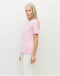 JH Lounge - JHL Crew T (Fine Cotton Cashmere) Candy Marle