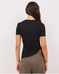 Calli - Noah Assymetric Drawstring Tee