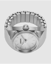 Fossil - Ring Watch Silver-Tone Analogue Watch
