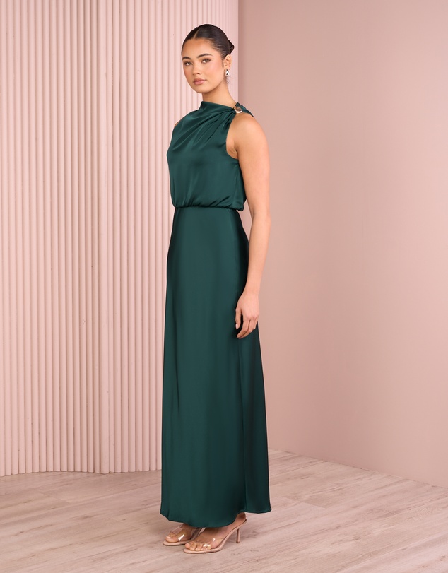 Azzurielle - Deedee Blouson Maxi Dress