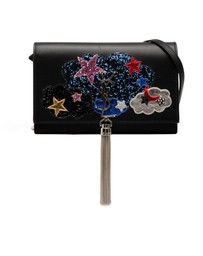 Pre-Loved by Azura Reborn - Pre-Loved Calfskin Cloud Star Applique Classic Monogram Kate Tassel Wallet on Chain