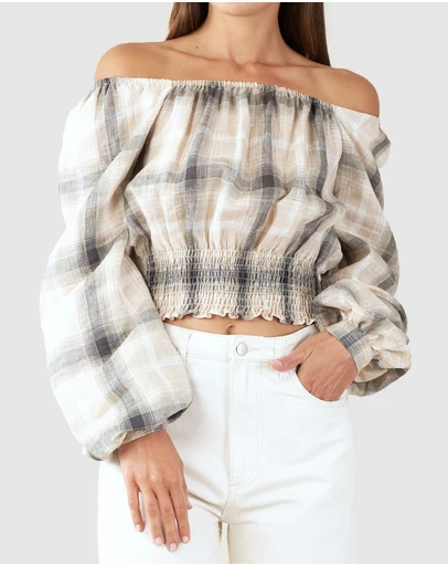 Amelius - Sydney Check Long Sleeve Top