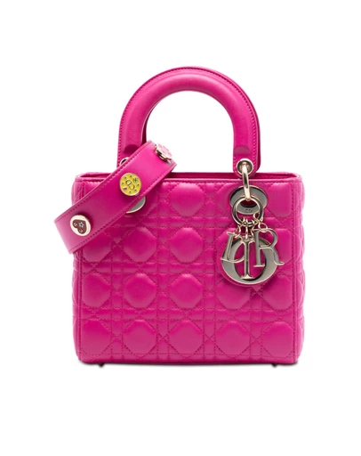 Pre-Loved by Azura Reborn - Pre-Loved Small Lambskin Cannage My ABCDior Lady Dior