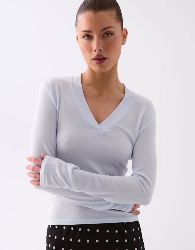 Style Addict - Margaux Deep V Henley Top