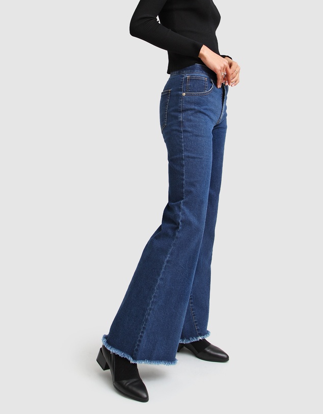 Belle & Bloom - Flare Up Fly Front Jeans