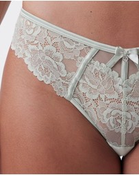 Bras N Things - Bethany Brazilian Knicker - Light Green