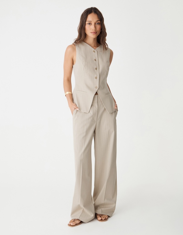 Forcast - Zoe Pinstripe Vest