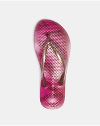 Vionic - Noosa Print Toe Post Sandal - Berry Tiger Bronze