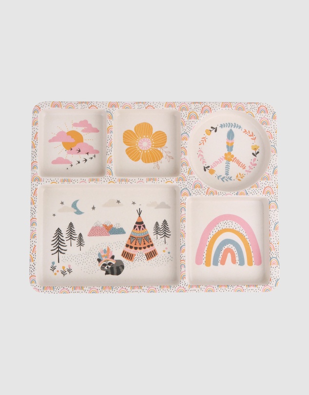 Love Mae - Bamboo Divided Plate Set
