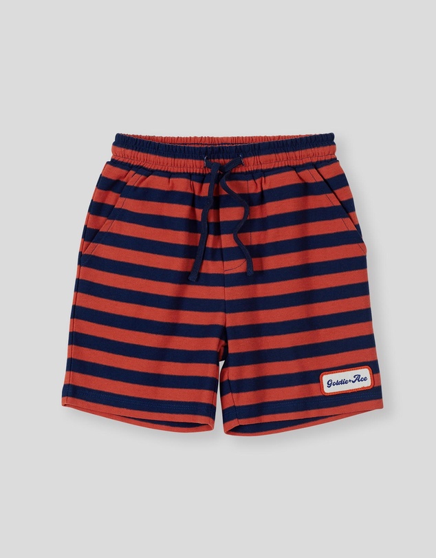 Goldie + Ace - Reverse Stripe Noah Shorts - ICONIC EXCLUSIVE - Babies-Kids
