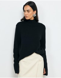 AERE - Nyne Wool Funnel Neck Jumper