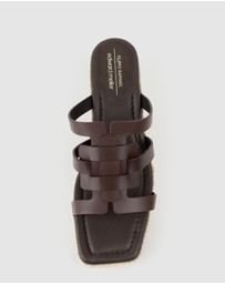 Edward Meller - MADERE Square Toe Slide Espadrille