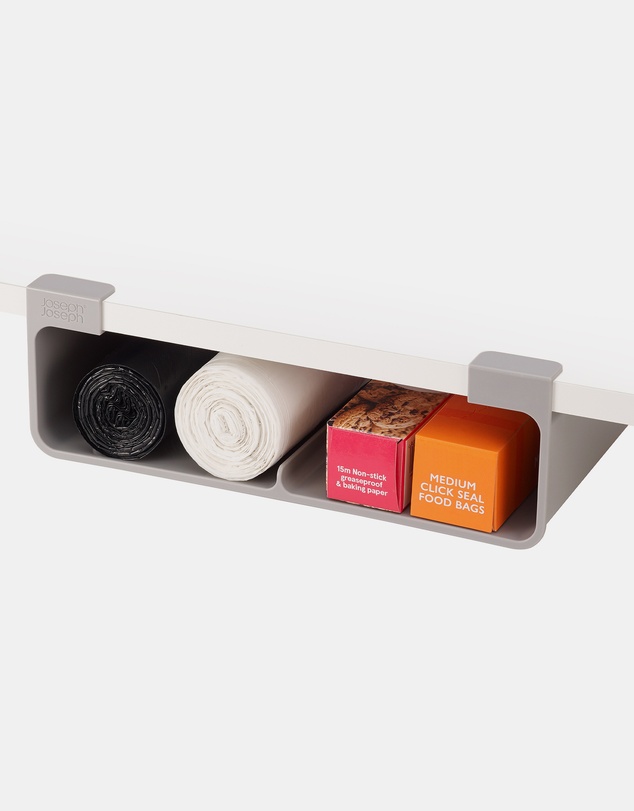 Joseph Joseph - Cupboardstore™ Large Under-shelf Film, Foil & Bag Organiser (Grey)