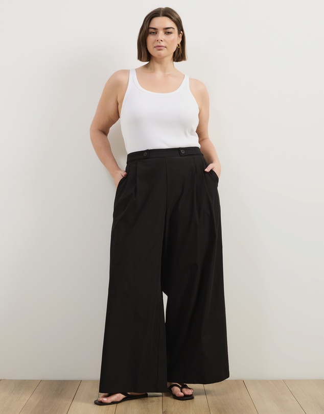 Atmos&Here Curvy - Nola Wide Leg Palazzo Pants