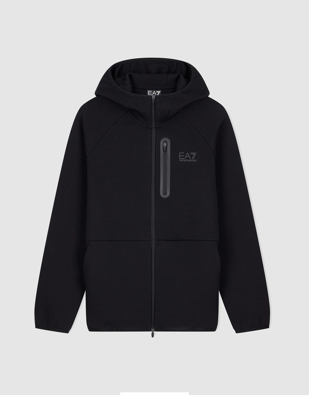 Emporio Armani EA7 - Natural Ventus7 Full-Zip Hoodie