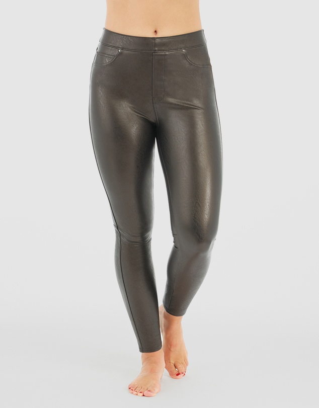 Spanx - Leather-Like Skinny Pants, Regular