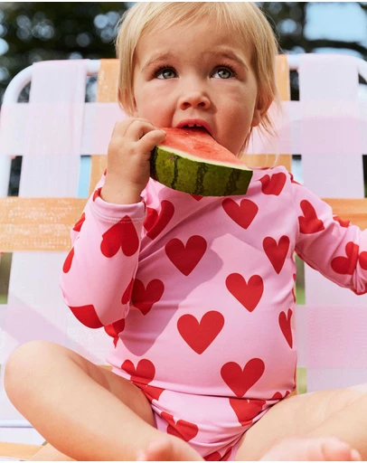 Cotton On Kids - Baby Long Sleeve Keyhole Back Swimsuit