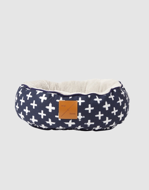 Mog & Bone - Reversible Cat Bed - Navy Cross