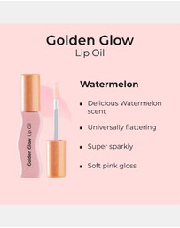 MCoBeauty - Golden Glow Lip Oil - Watermelon Shimmer