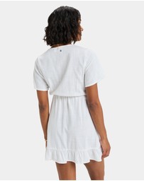 Roxy - Womens Zenit Wrap Solid Mini Dress