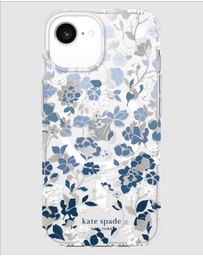 Kate Spade - Kate Spade Flowerbed Blue MagSafe Case for iPhone 17e / 16e / 15 / 14 / 13