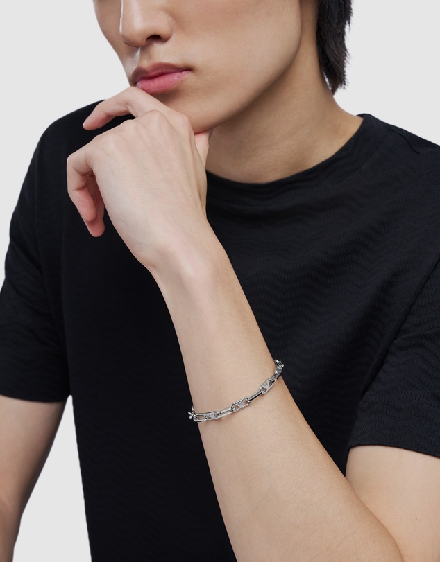 Emporio Armani - Emporio Armani Silver-Tone Bracelet