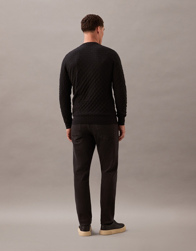 Calvin Klein - Basketweave Cotton Wool Jumper