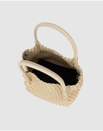 Chuchka - Woven Neoprene Mini Winona Tote Beige