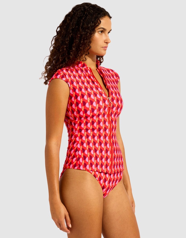 Seafolly - Sorrento Cap Sleeve Sunvest Bikini Top
