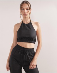 Dazie - Lovers Rock Linen Blend Halter Top